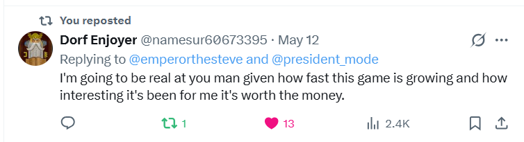 Player review of President Simulator