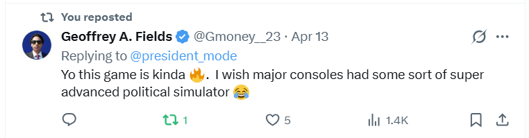 Player review of President Simulator